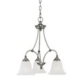 Thomas Harmony 20'' Wide 3Light Chandelier, Satin Pewter SL880341